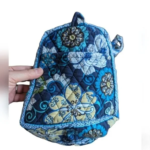 Vera Bradley blue floral quilted duffel bag - Picture 3 of 5